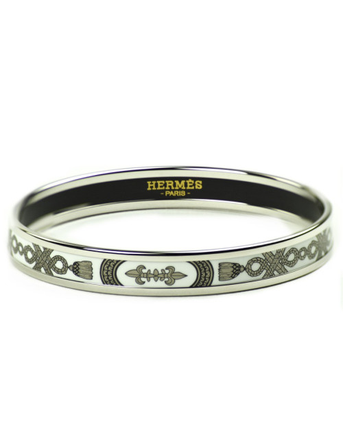 Bracelet HERMES PM émail argent