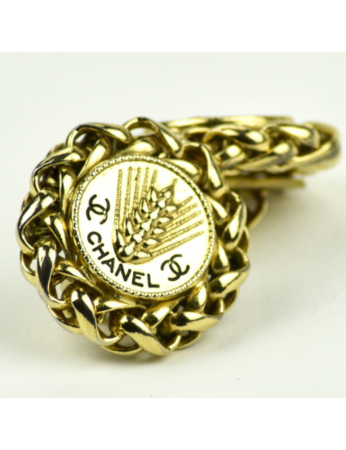 Clips d'oreille CHANEL épi de blé