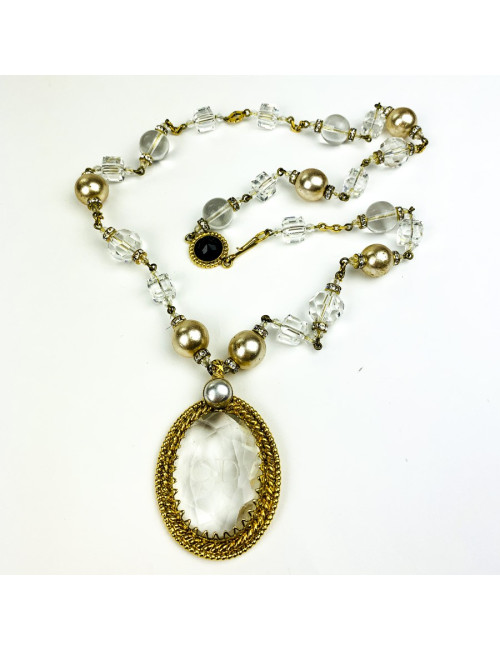 xxx (pas de fournisseur) Collier CHRISTIAN DIOR camée CD