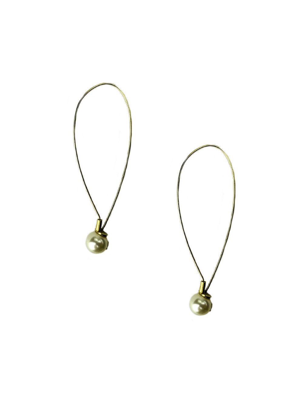 CHANEL Clous pendants tige et perle