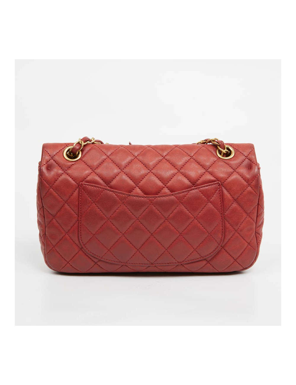 Sac Mademoiselle CHANEL cuir d'agneau rouge  Collector