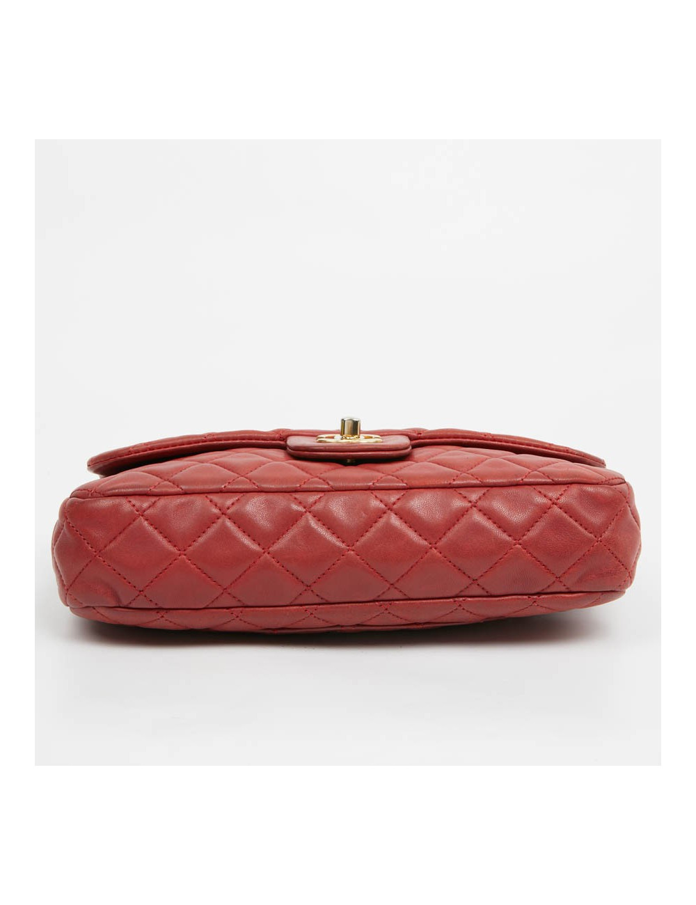 Sac Mademoiselle CHANEL cuir d'agneau rouge  Collector