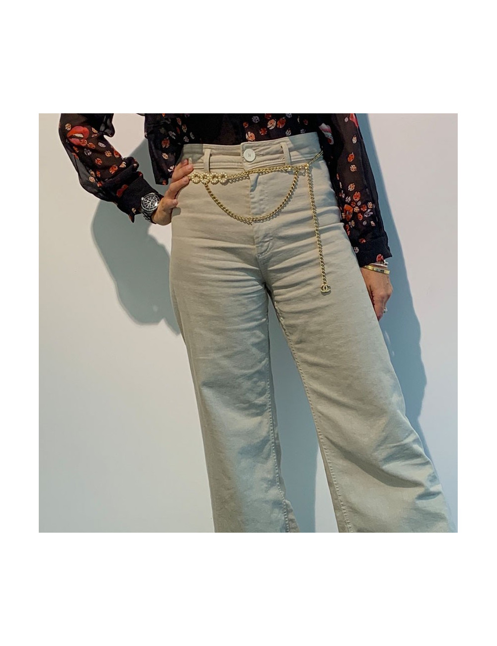 Ceinture CHANEL Coco dorée