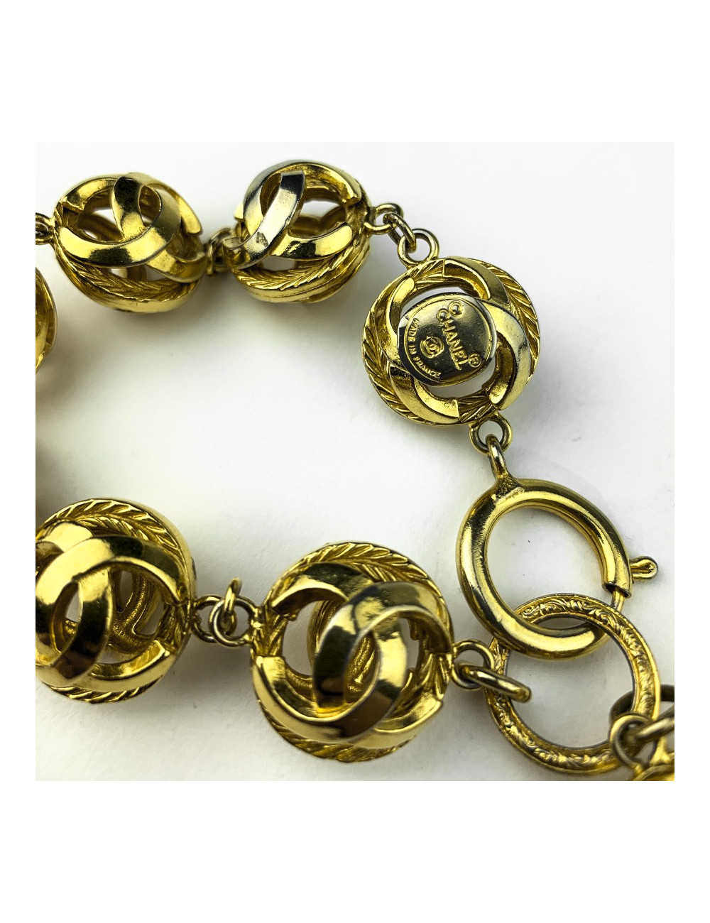 Bracelet doré CHANEL
