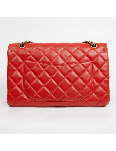 2.55 CHANEL cuir d'agneau rouge 2