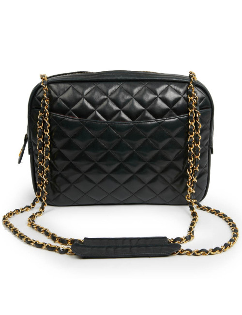 Sac Caméra CHANEL Vintage cuir matelassé