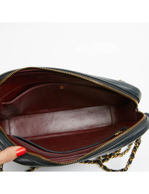 Sac Caméra CHANEL Vintage cuir matelassé