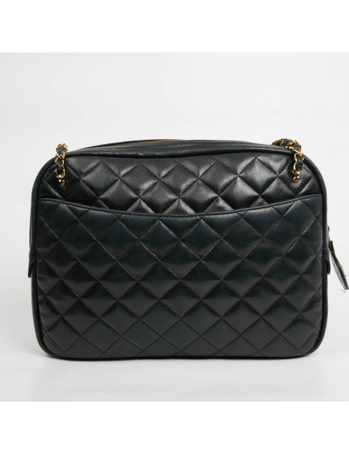 Sac Caméra CHANEL Vintage cuir matelassé