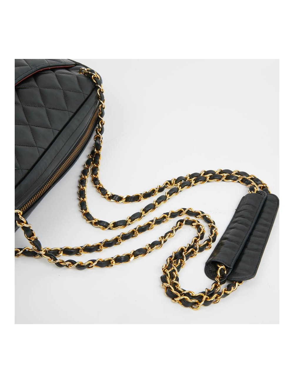 Sac Caméra CHANEL Vintage cuir matelassé