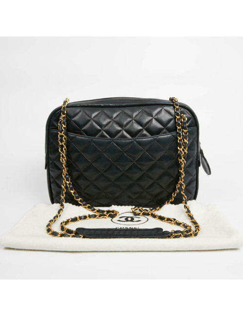 Sac Caméra CHANEL Vintage cuir matelassé