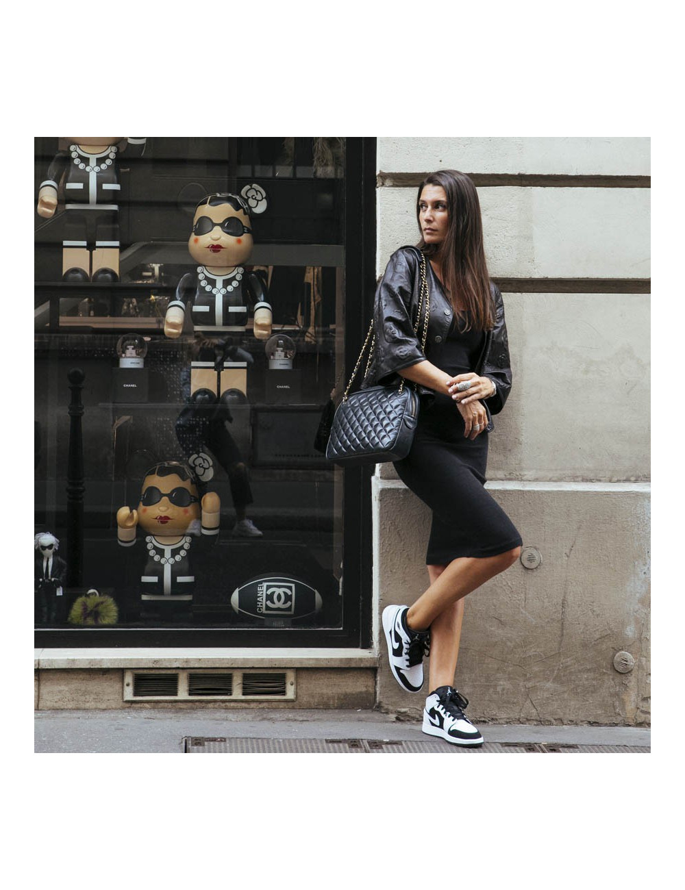 Sac Caméra CHANEL Vintage cuir matelassé