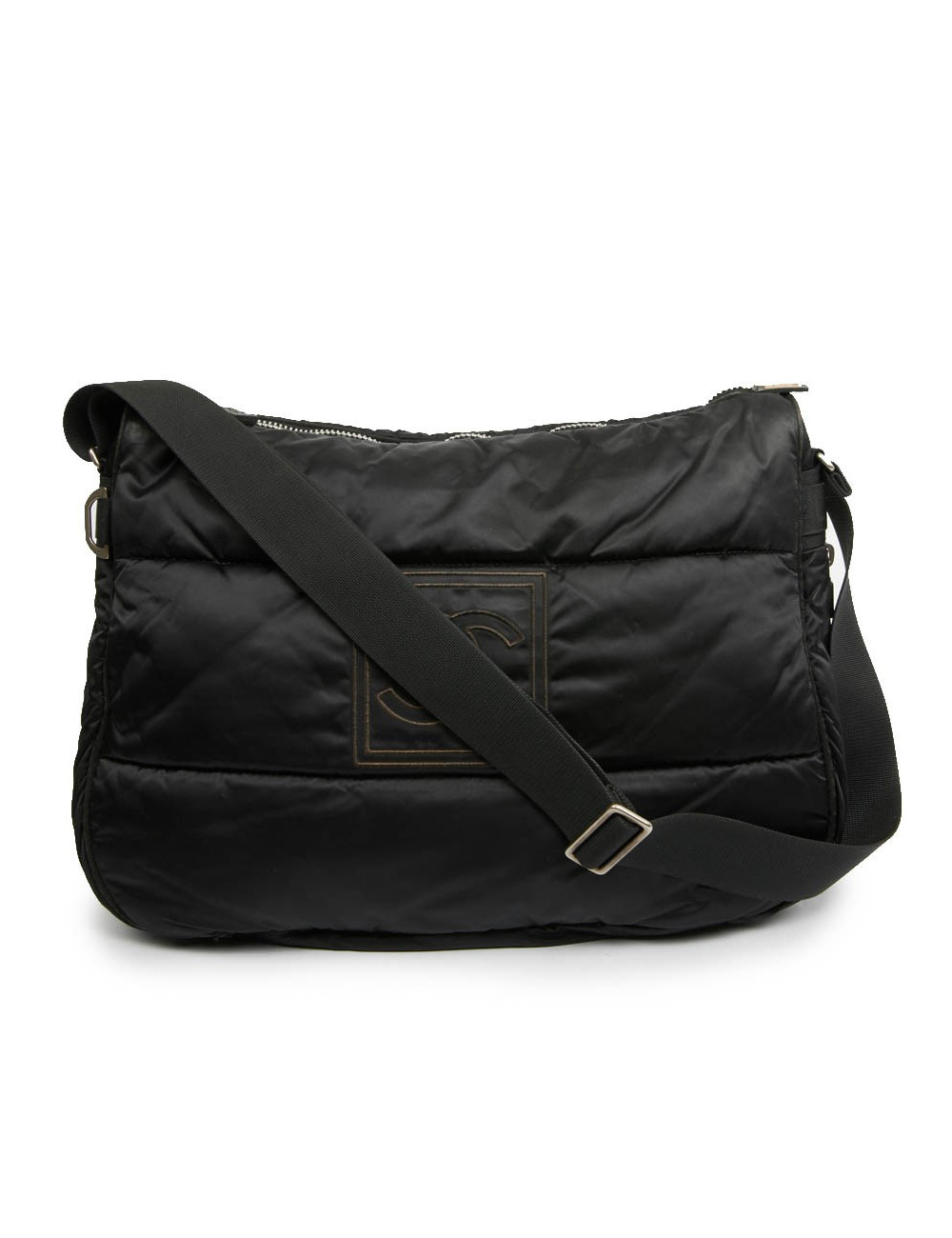 Sac besace CHANEL noir