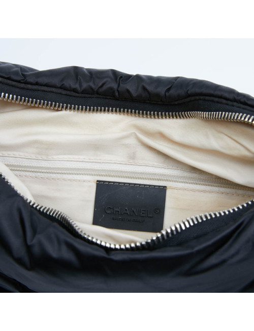 Sac besace CHANEL noir