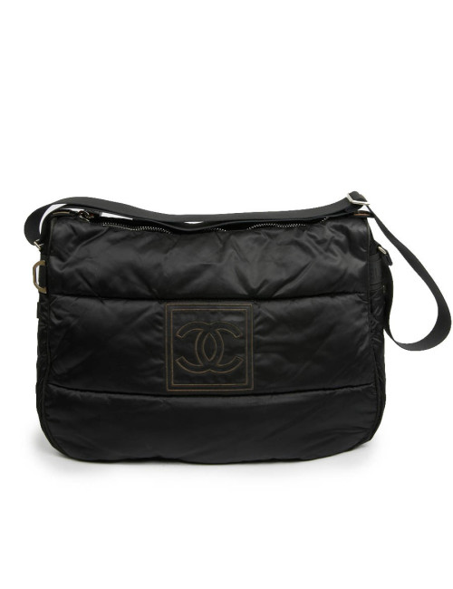 Sac besace CHANEL noir