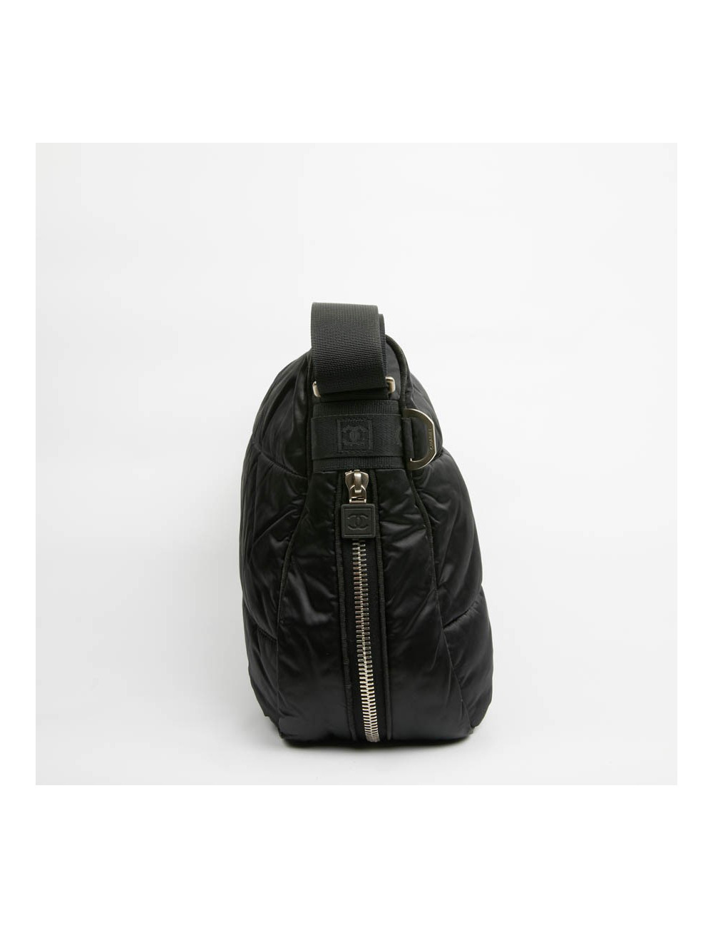 Sac besace CHANEL noir