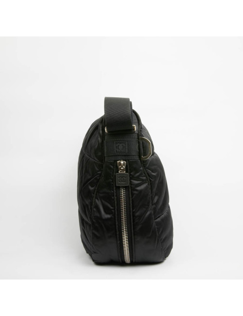 Sac besace CHANEL noir