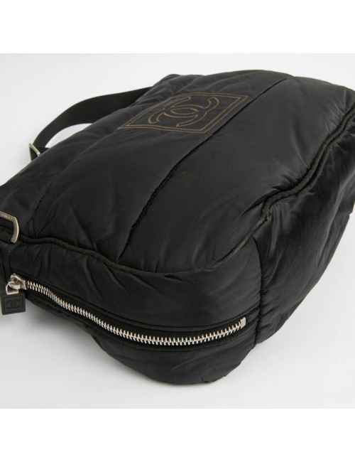 Sac besace CHANEL noir