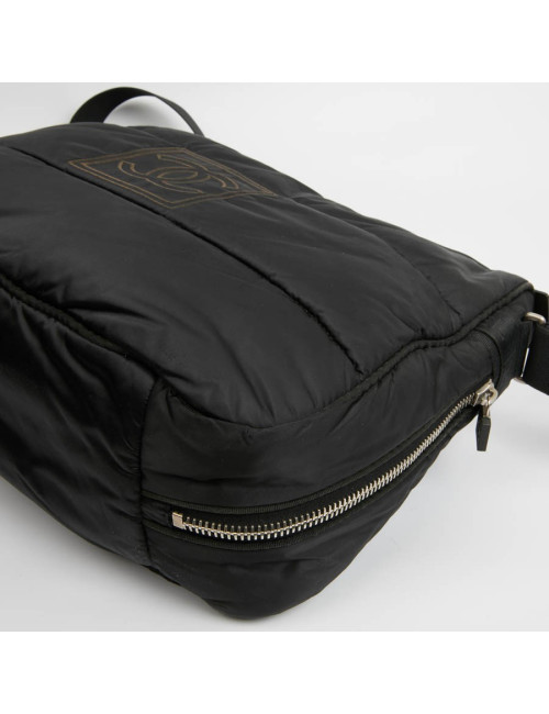 Sac besace CHANEL noir