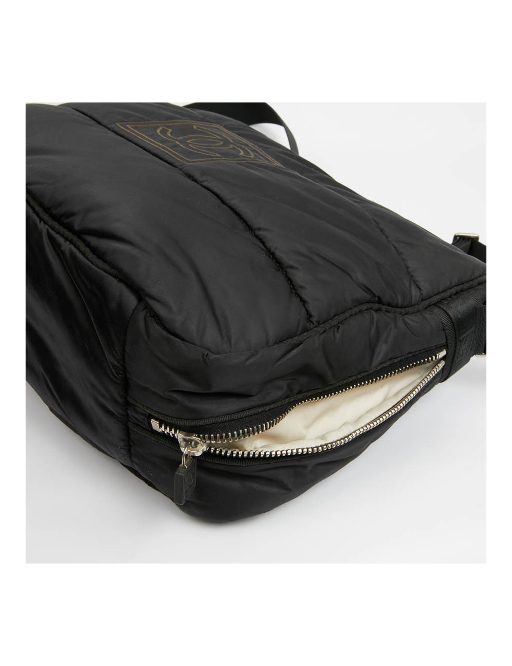 Sac besace CHANEL noir