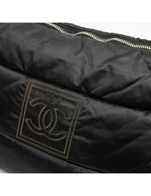 Sac besace CHANEL noir