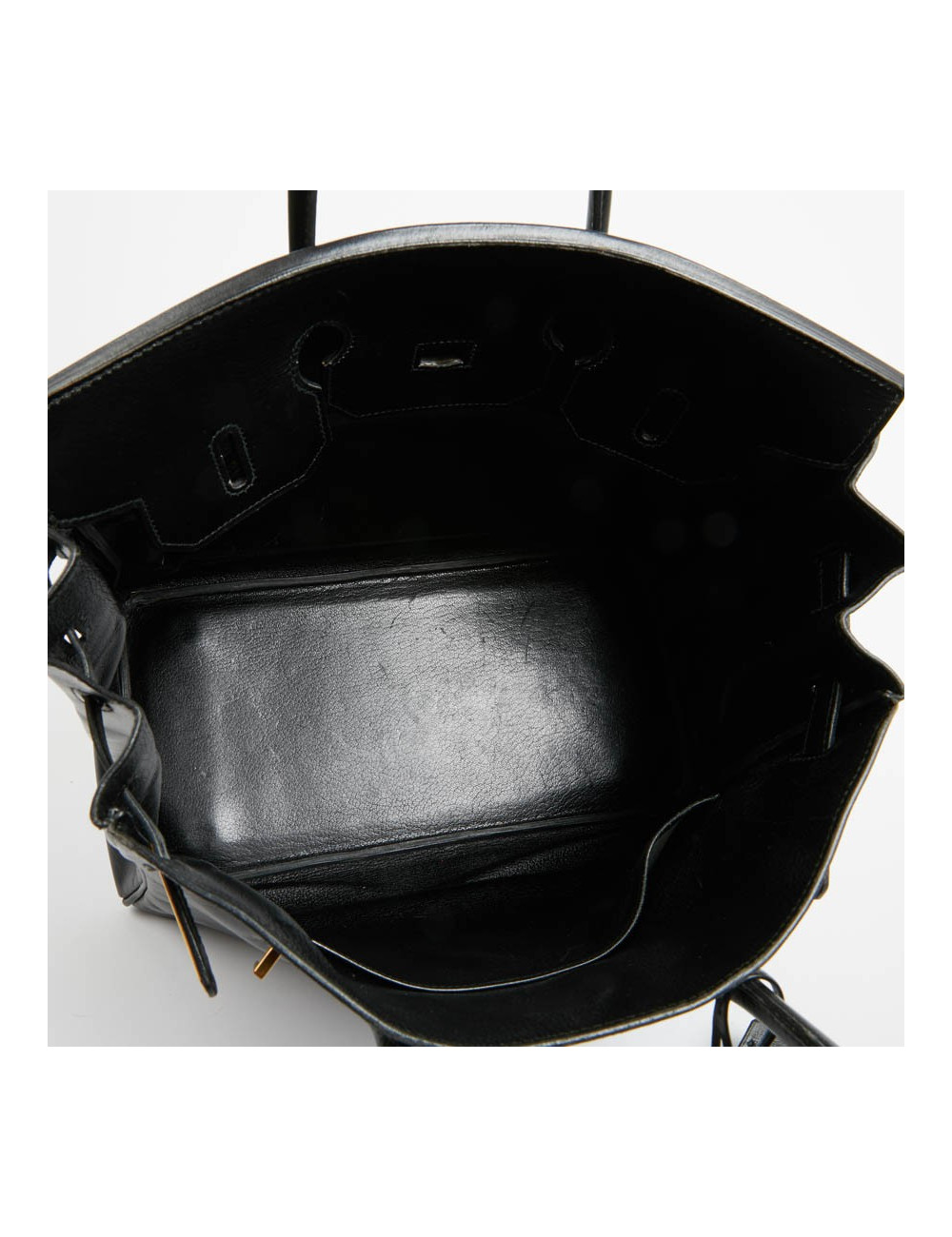 HAC 32 HERMES cuir box noir