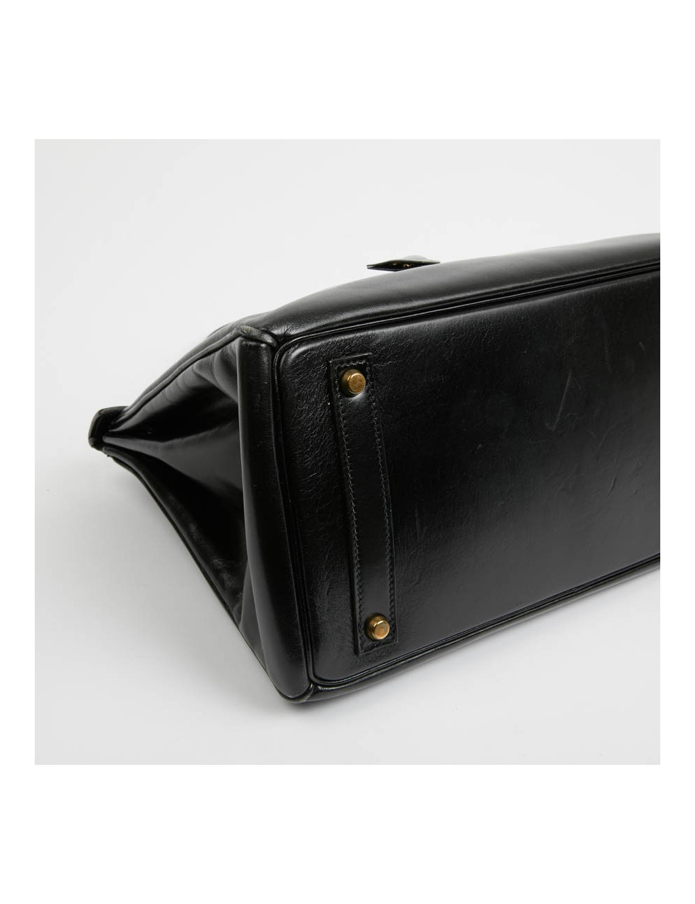 HAC 32 HERMES cuir box noir