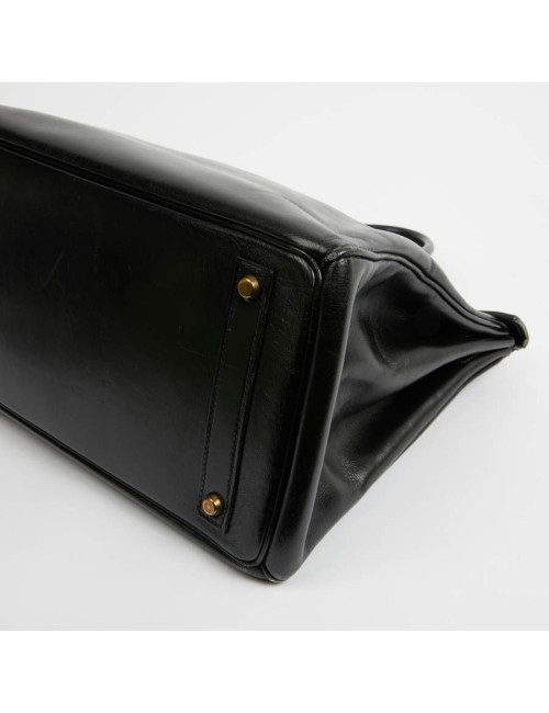 HAC 32 HERMES cuir box noir