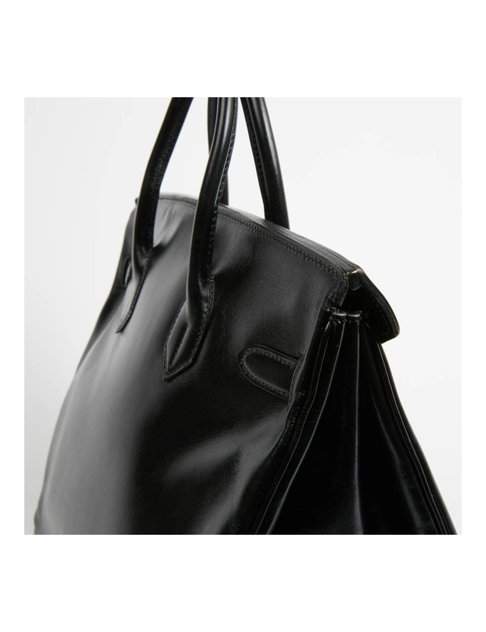 HAC 32 HERMES cuir box noir