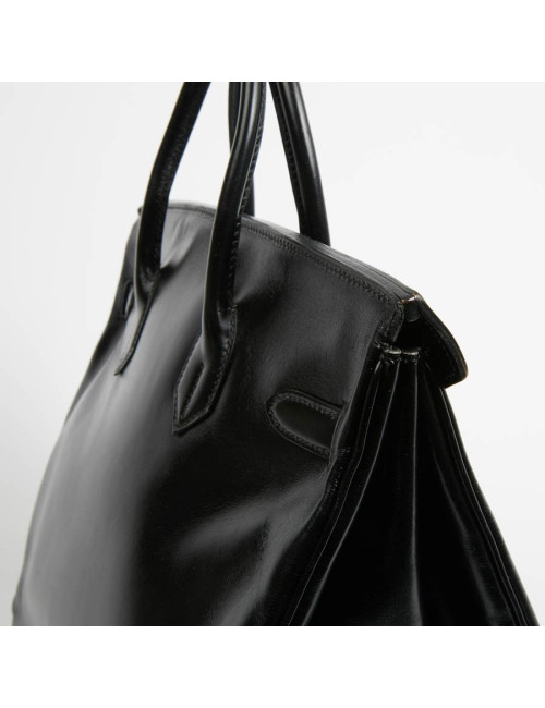 HAC 32 HERMES cuir box noir