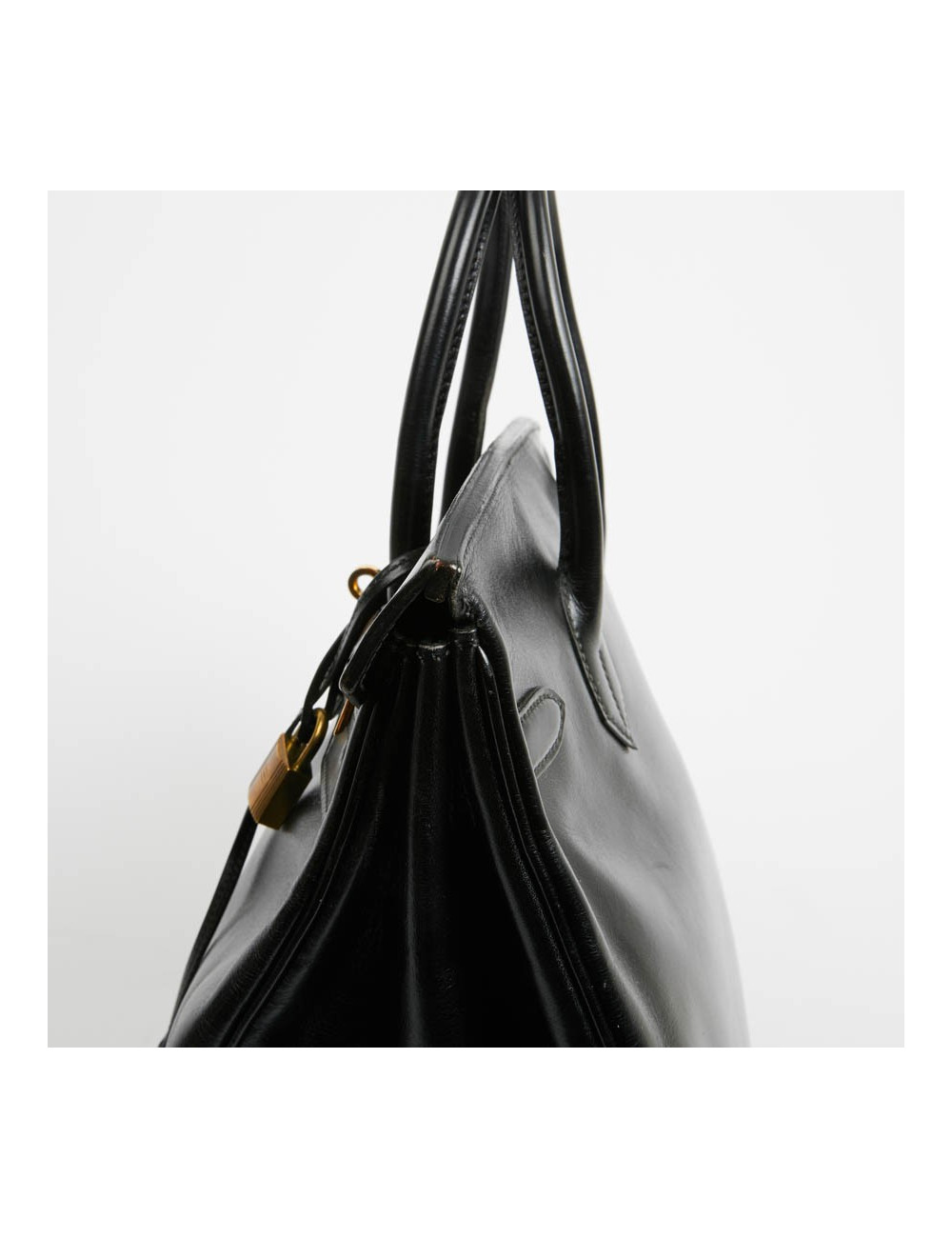 HAC 32 HERMES cuir box noir