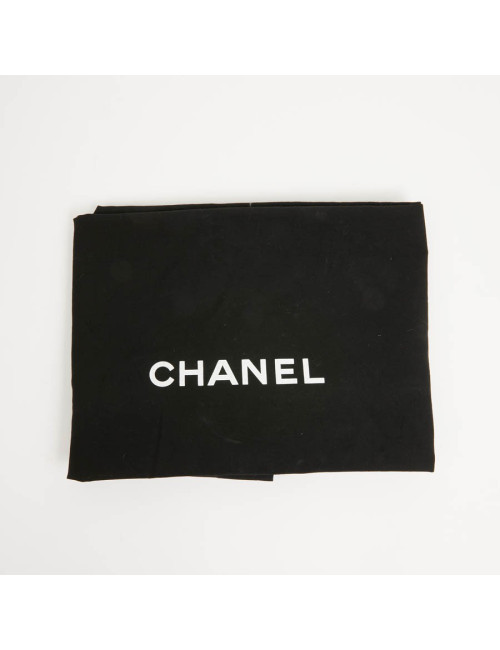 Cabas CHANEL cuir embossé noir