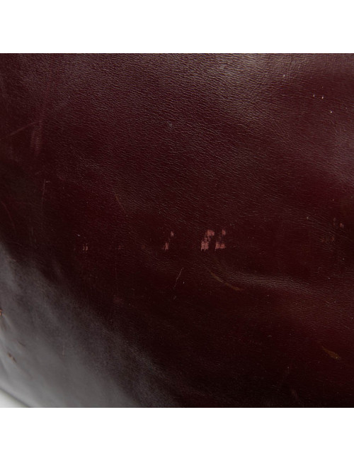 Haut à courroies 45 HERMES cuir box bordeaux 