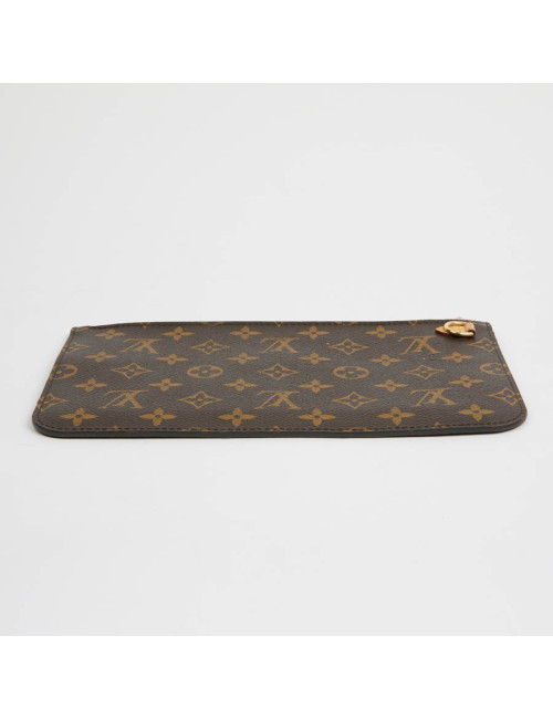 Mini pochette LOUIS VUITTON toile Monogram L V