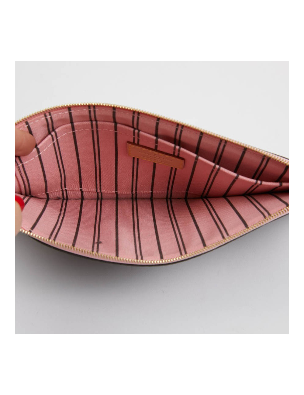 Mini pochette LOUIS VUITTON toile Monogram L V