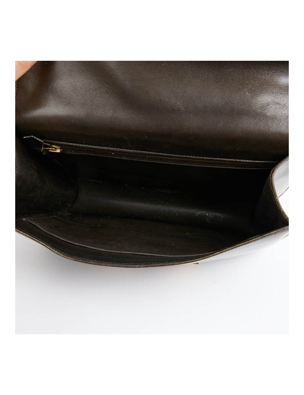 Constance HERMES cuir box marron Vintage