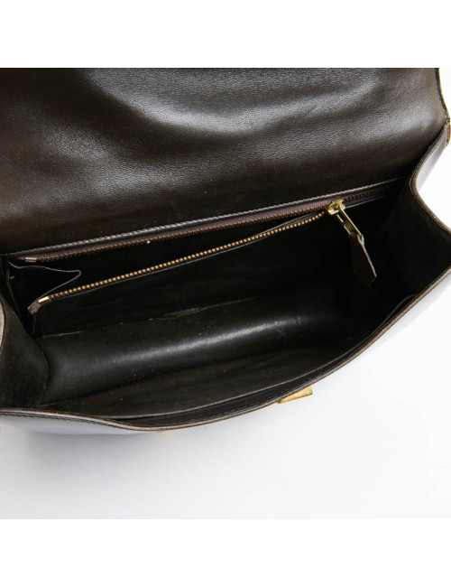 Constance HERMES cuir box marron Vintage