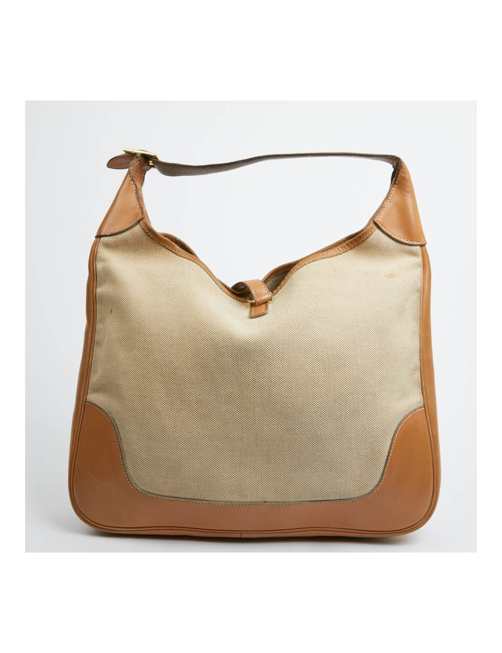 Trim HERMES toile et cuir gold