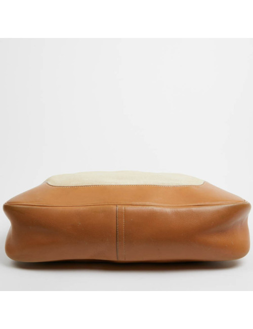 Trim HERMES toile et cuir gold