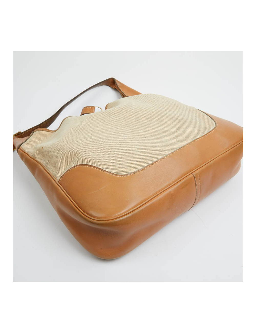 Trim HERMES toile et cuir gold