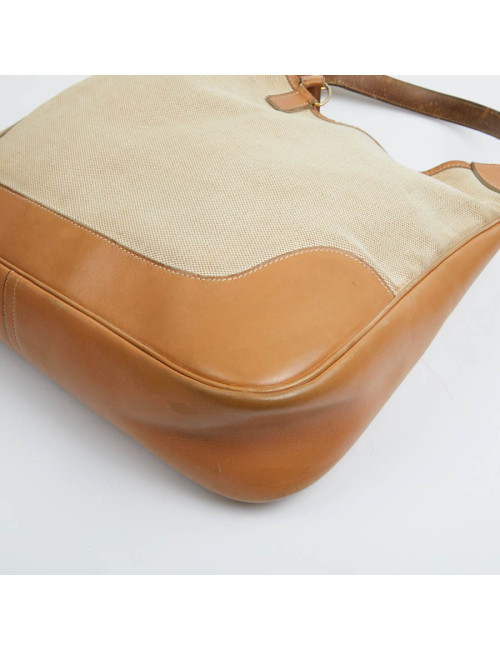 Trim HERMES toile et cuir gold