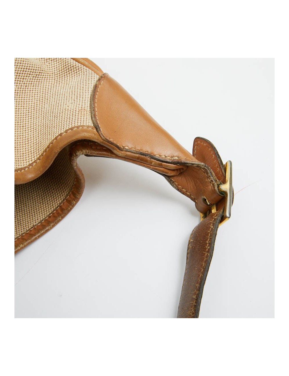 Trim HERMES toile et cuir gold