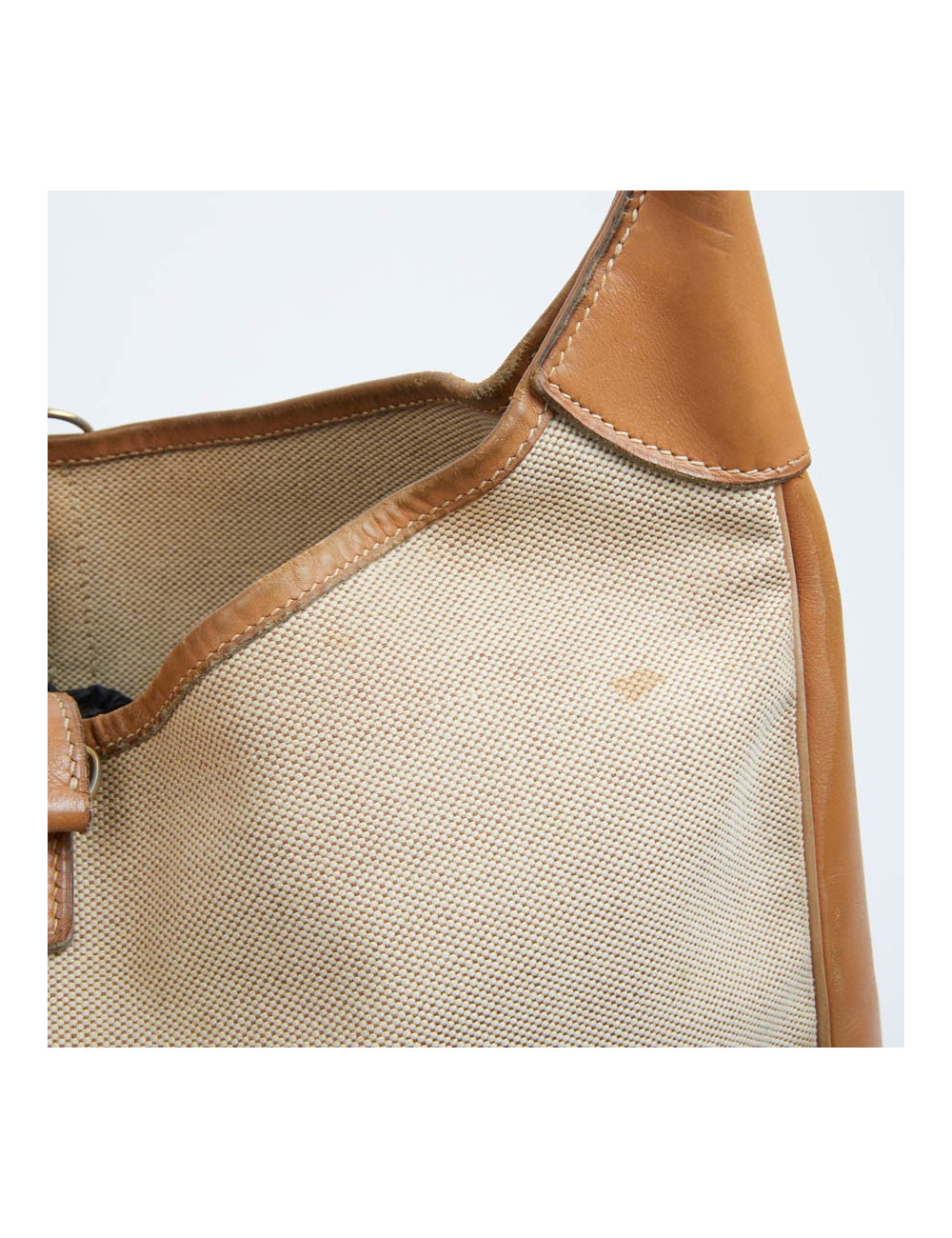 Trim HERMES toile et cuir gold