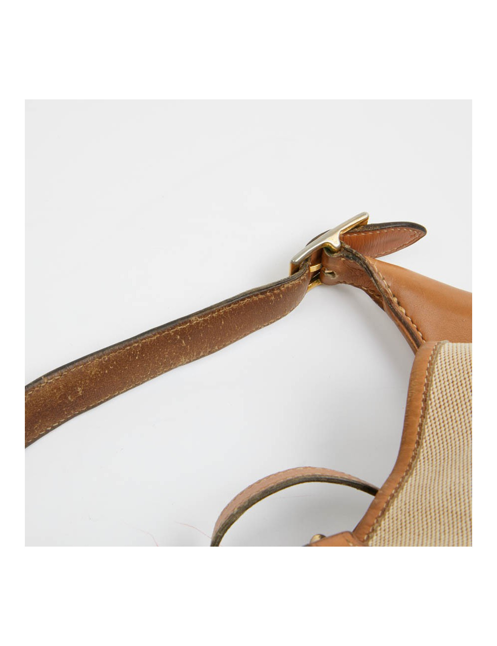 Trim HERMES toile et cuir gold