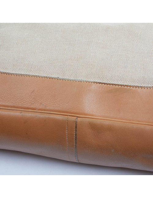 Trim HERMES toile et cuir gold
