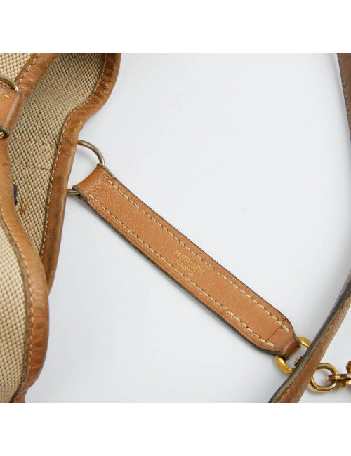 Trim HERMES toile et cuir gold