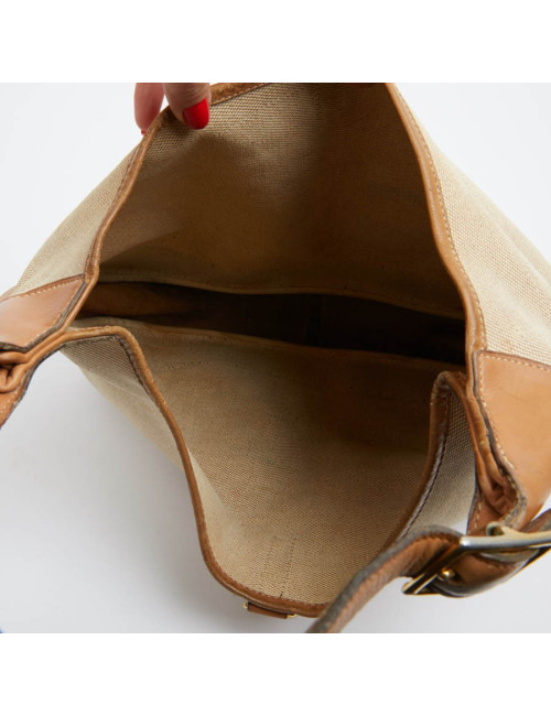 Trim HERMES toile et cuir gold