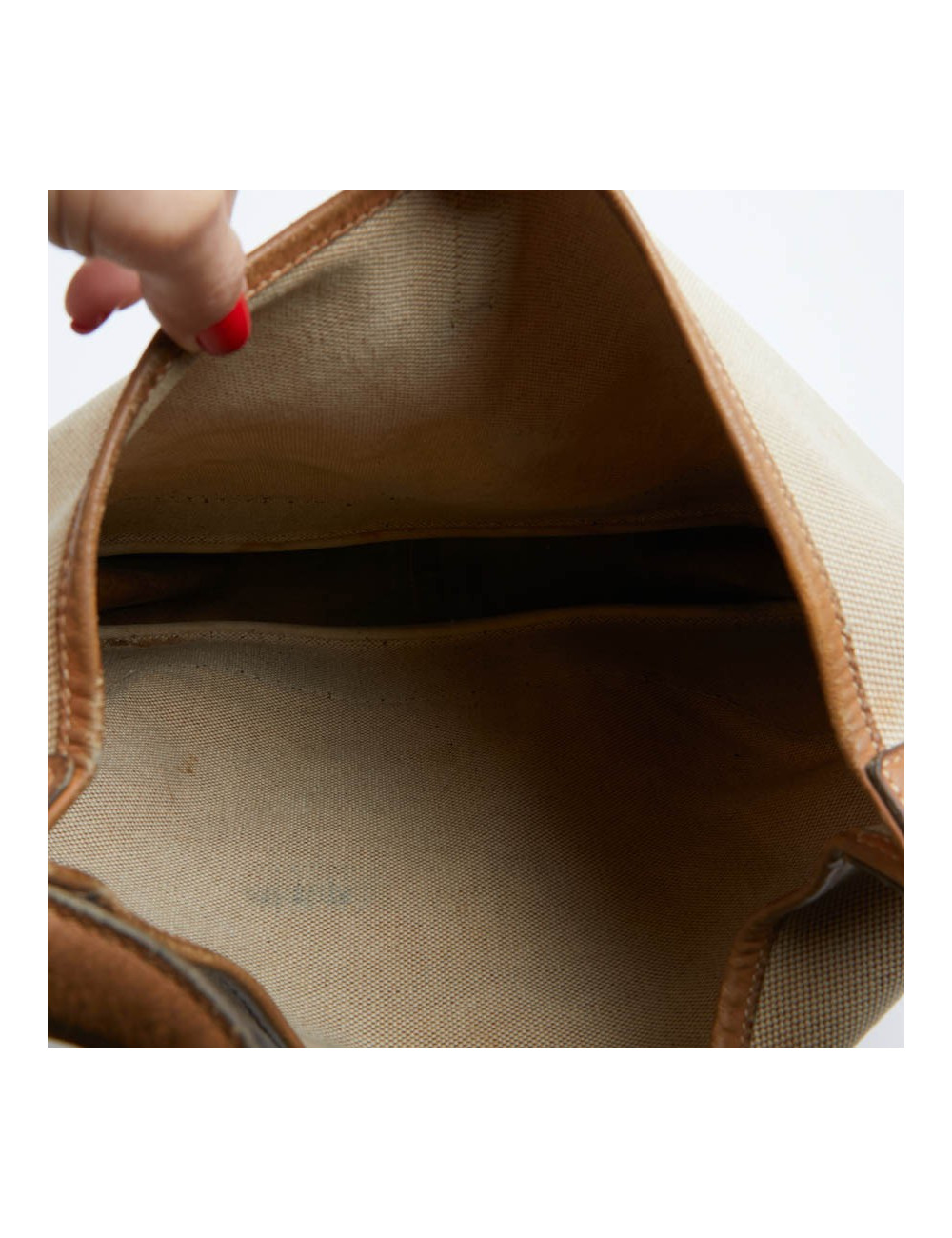 Trim HERMES toile et cuir gold