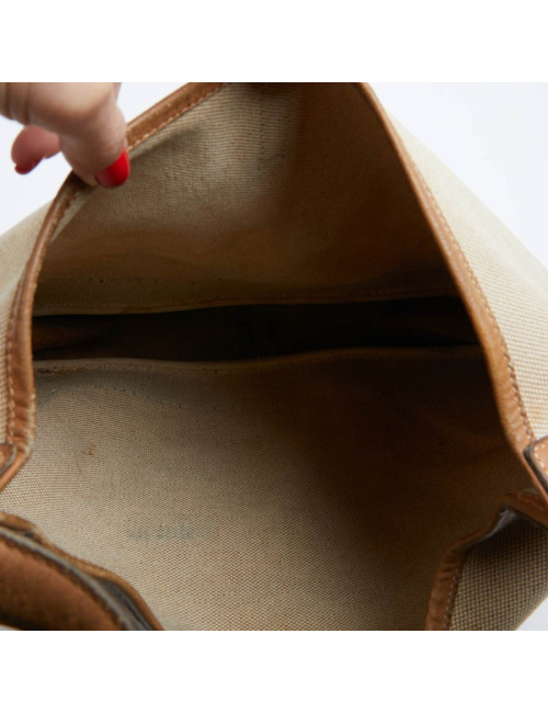 Trim HERMES toile et cuir gold