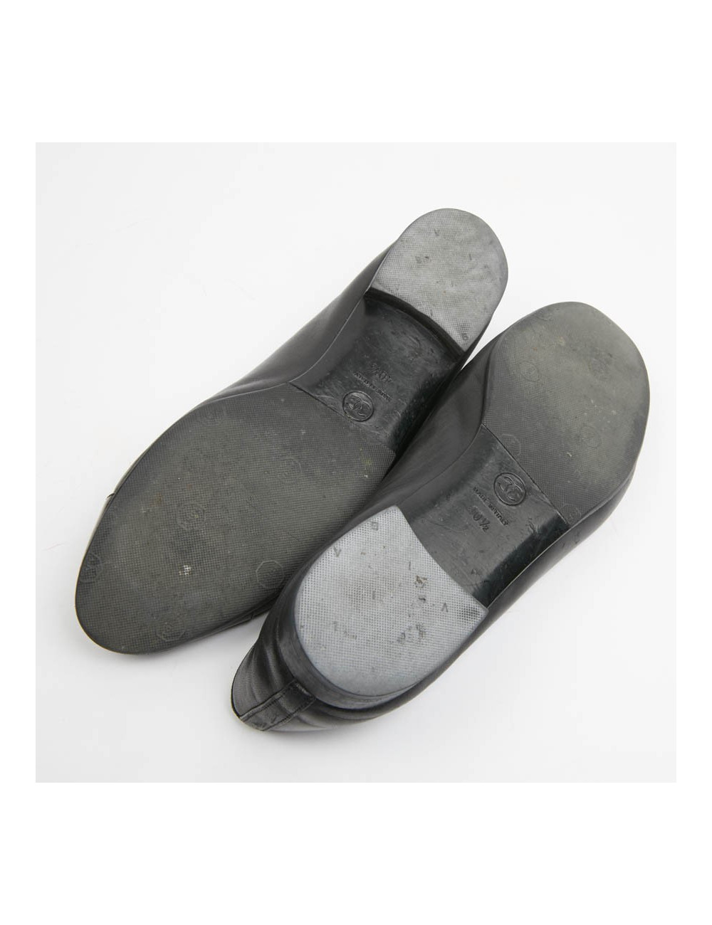 Ballerines T 40,5 CHANEL cuir noir