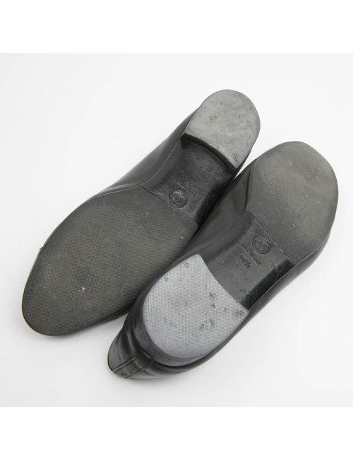 Ballerines T 40,5 CHANEL cuir noir